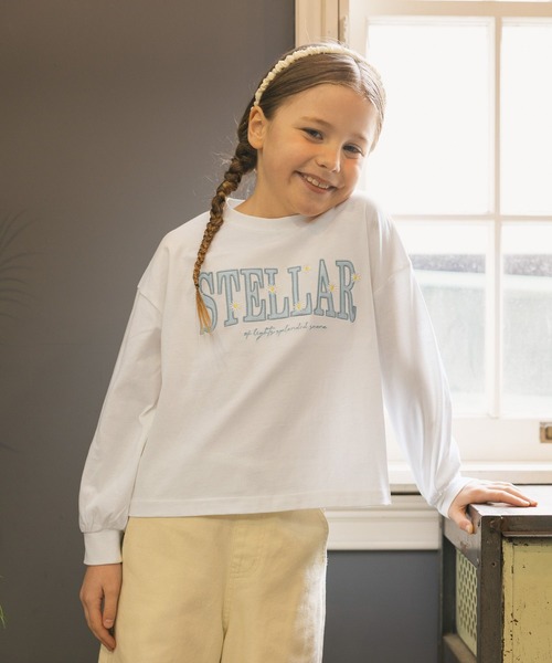 GLOBAL WORK（グローバルワーク）の「ヘビロッTEEモチーフ長袖/637987（Tシャツ/カットソー・キッズ・イエロー/グレー系その他3/ライトブルー/ホワイト系その他2/チャコールグレー・140cm/150cm/130cm/160cm）」の10枚目の写真