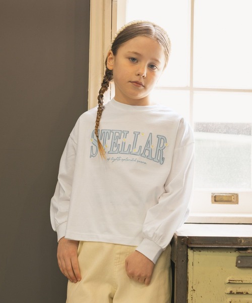 GLOBAL WORK（グローバルワーク）の「ヘビロッTEEモチーフ長袖/637987（Tシャツ/カットソー・キッズ・イエロー/グレー系その他3/ライトブルー/ホワイト系その他2/チャコールグレー・140cm/150cm/130cm/160cm）」の11枚目の写真