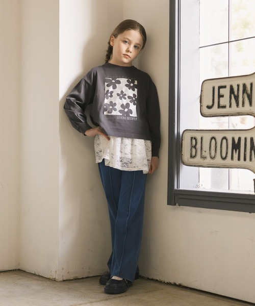 GLOBAL WORK（グローバルワーク）の「ヘビロッTEEモチーフ長袖/637987（Tシャツ/カットソー・キッズ・イエロー/グレー系その他3/ライトブルー/ホワイト系その他2/チャコールグレー・140cm/150cm/130cm/160cm）」の15枚目の写真