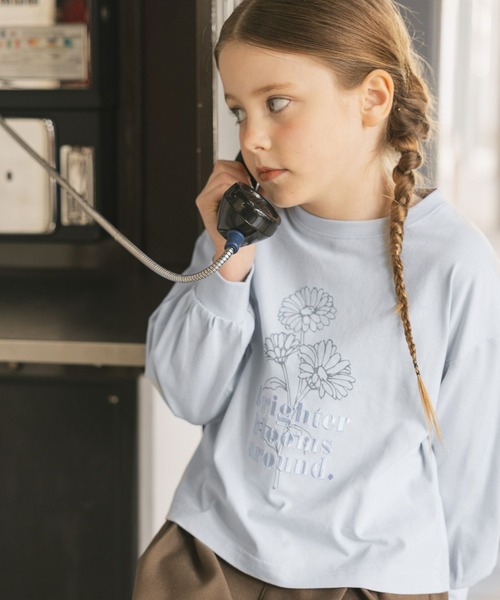 GLOBAL WORK（グローバルワーク）の「ヘビロッTEEモチーフ長袖/637987（Tシャツ/カットソー・キッズ・イエロー/グレー系その他3/ライトブルー/ホワイト系その他2/チャコールグレー・140cm/150cm/130cm/160cm）」の19枚目の写真