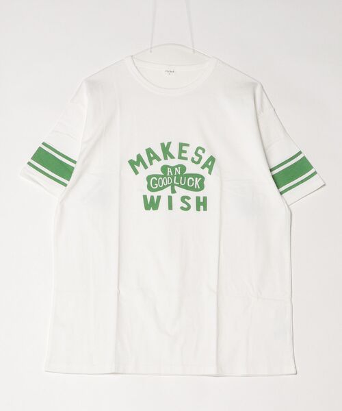 jeans-b 2nd（ジーンズベーセカンド）の「Jeans-b 2nd/ジーンズベーセカンド WISH Tシャツ フリーサイズ（Tシャツ/カットソー・メンズ・オフホワイト/ブルー・F）」の5枚目の写真