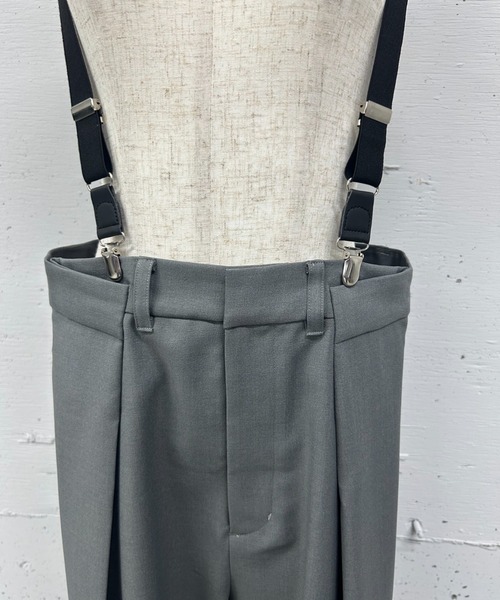 PROVOKE （プロヴォーク）の「SUSPENDERS TUCK PANTS（スラックス・レディース・グレー・FREE）」の7枚目の写真