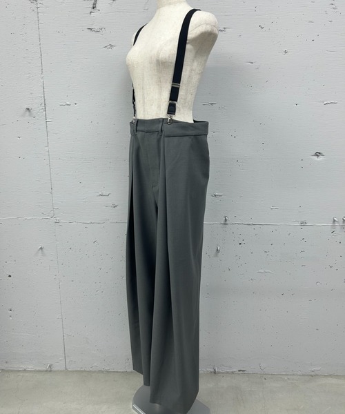 PROVOKE （プロヴォーク）の「SUSPENDERS TUCK PANTS（スラックス・レディース・グレー・FREE）」の5枚目の写真