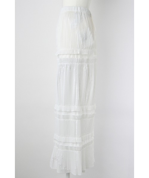 ENFOLD（エンフォルド）の「STRAIGHT PLEATS SKIRT（スカート・レディース・ホワイト・38/36）」の3枚目の写真