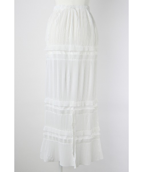 ENFOLD（エンフォルド）の「STRAIGHT PLEATS SKIRT（スカート・レディース・ホワイト・38/36）」の4枚目の写真