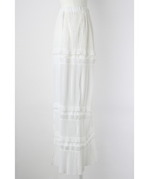 ENFOLD（エンフォルド）の「STRAIGHT PLEATS SKIRT（スカート・レディース・ホワイト・38/36）」の5枚目の写真