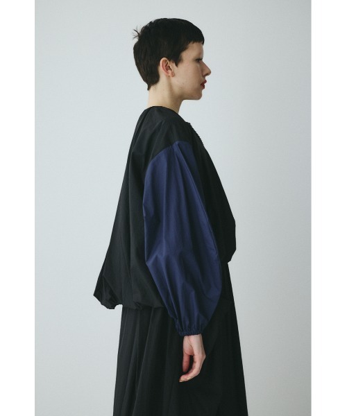 HeRIN.CYE（ヘリンドットサイ）の「Balloon hem nylon blouson　　バルーンヘムナイロンブルゾン（ブルゾン・レディース・カーキ/ブラック/ライトグレー・FREE）」の8枚目の写真