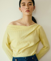 POLO BCS（ポロ ビーシーエス）の「【POLO BCS】ケーブルドレープトップス/WEB限定カラー（ニット/セーター）」