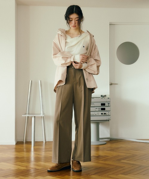 POLO BCS（ポロ ビーシーエス）の「【POLO BCS】ケーブルドレープトップス/WEB限定カラー（ニット/セーター・レディース・イエロー/ネイビー/オフホワイト/ブラック・FREE）」の15枚目の写真