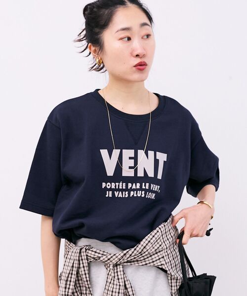 le.coeur blanc(ルクールブラン)の「フロッキーミニ裏毛ロゴプルオーバー(Tシャツ/カットソー・レディース・グレー/ネイビー・38)」の20枚目の写真