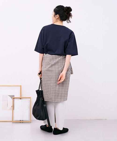 le.coeur blanc（ルクールブラン）の「フロッキーミニ裏毛ロゴプルオーバー（Tシャツ/カットソー・レディース・グレー/ネイビー・38）」の15枚目の写真