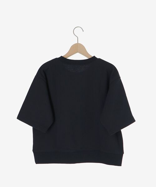 le.coeur blanc(ルクールブラン)の「フロッキーミニ裏毛ロゴプルオーバー(Tシャツ/カットソー・レディース・グレー/ネイビー・38)」の9枚目の写真