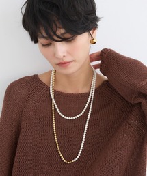 BARNYARDSTORM（バンヤードストーム）の「BARNYARDSTORM / 6mm貝パールコンビネックレス（ネックレス）」