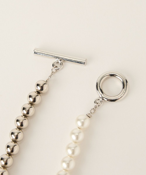 BARNYARDSTORM（バンヤードストーム）の「BARNYARDSTORM / 6mm貝パールコンビネックレス（ネックレス・レディース・その他1/その他2・FREE）」の9枚目の写真