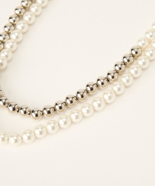 BARNYARDSTORM（バンヤードストーム）の「BARNYARDSTORM / 6mm貝パールコンビネックレス（ネックレス・レディース・その他1/その他2・FREE）」の10枚目の写真