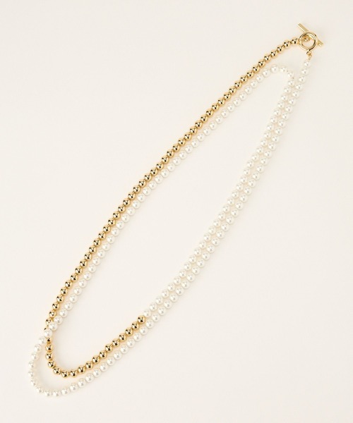 BARNYARDSTORM（バンヤードストーム）の「BARNYARDSTORM / 6mm貝パールコンビネックレス（ネックレス・レディース・その他1/その他2・FREE）」の13枚目の写真