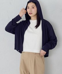 COMME CA ISM（コムサイズム）の「【接触冷感･UVカット･防シワ】着流しフーディ（パーカー）」