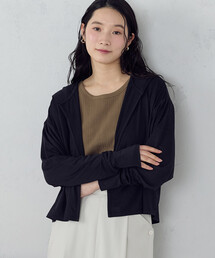 COMME CA ISM | 【接触冷感･UVカット･防シワ】着流しフーディ(パーカー)