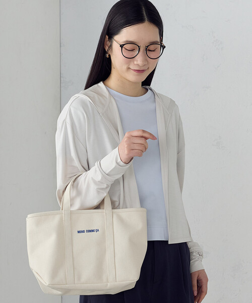 COMME CA ISM（コムサイズム）の「【接触冷感･UVカット･防シワ】着流しフーディ（パーカー・レディース・ブラック/ネイビー/ライトグレー・FREE）」の7枚目の写真