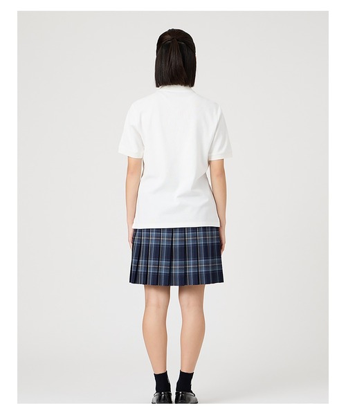 EASTBOY(イーストボーイ)の「ポロシャツ 半袖 COOLMAX ミント女神 スクール 制服 通学 中学生 高校生(ポロシャツ・キッズ・ホワイト/ネイビー・13号/11号/9号)」の10枚目の写真