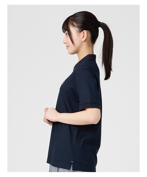 EASTBOY(イーストボーイ)の「ポロシャツ 半袖 COOLMAX ミント女神 スクール 制服 通学 中学生 高校生(ポロシャツ・キッズ・ホワイト/ネイビー・13号/11号/9号)」の13枚目の写真