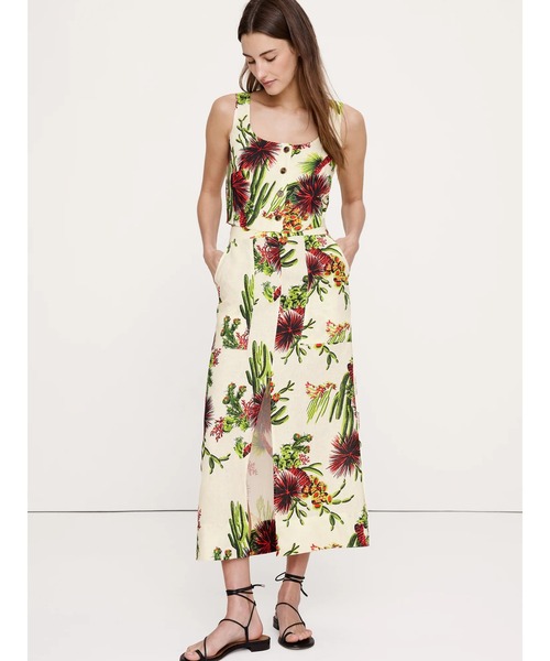 Banana Republic(バナナリパブリック)の「リネン フロント スリット ミディスカート(スカート・レディース・その他・0/2/4/6/8)」の3枚目の写真