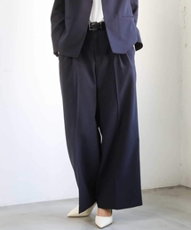 MICHEL KLEIN（ミッシェル・クラン）の「[セットアップ対応]ツイードライク　ワイドパンツ（その他パンツ）」