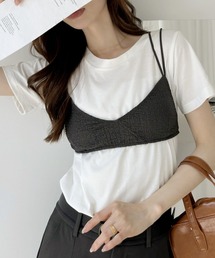 ビスチェ ドッキング 半袖 Tシャツ
