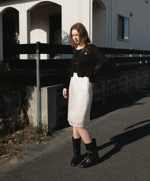 DEHEVE（デヘヴェ）の「Lace Sleeveless Cardigan Set [Black]（カーディガン/ボレロ・レディース・ブラック・FREE）」の8枚目の写真