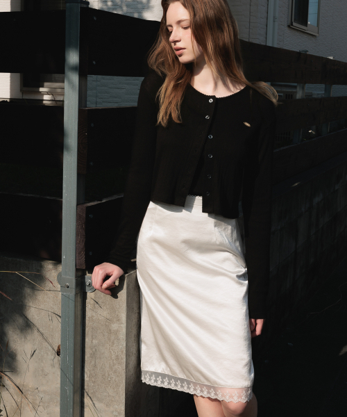 DEHEVE（デヘヴェ）の「Lace Sleeveless Cardigan Set [Black]（カーディガン/ボレロ・レディース・ブラック・FREE）」の6枚目の写真