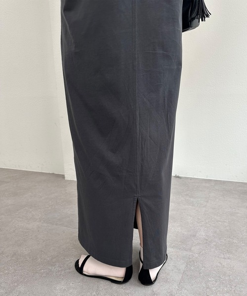 PUAL CE CIN（ピュアルセシン）の「【＠sein___000企画】汗シミ防止加工カットソーワンピース（ワンピース・レディース・スミクロ/キャメル・FREE）」の13枚目の写真