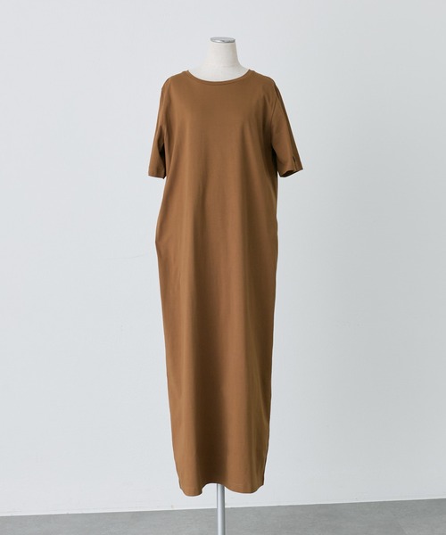 PUAL CE CIN（ピュアルセシン）の「【＠sein___000企画】汗シミ防止加工カットソーワンピース（ワンピース・レディース・スミクロ/キャメル・FREE）」の15枚目の写真