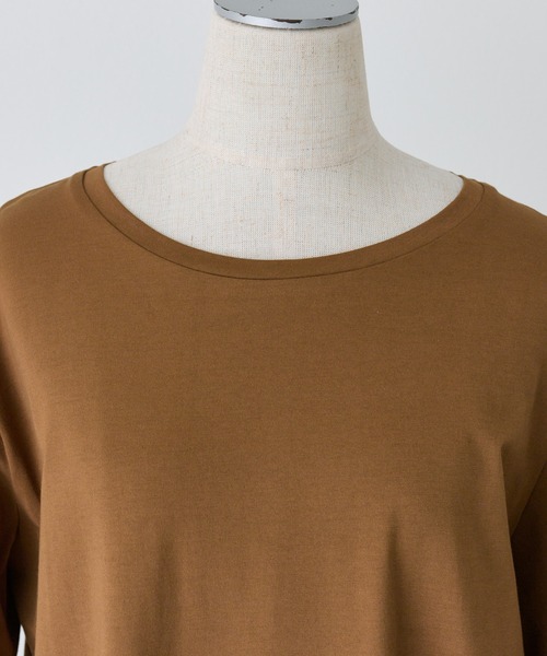 PUAL CE CIN（ピュアルセシン）の「【＠sein___000企画】汗シミ防止加工カットソーワンピース（ワンピース・レディース・スミクロ/キャメル・FREE）」の18枚目の写真