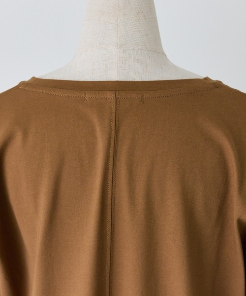 PUAL CE CIN（ピュアルセシン）の「【＠sein___000企画】汗シミ防止加工カットソーワンピース（ワンピース・レディース・スミクロ/キャメル・FREE）」の20枚目の写真