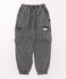 【NAVY/ ネイビー】ライトオンスデニム カーゴ イージーパンツ