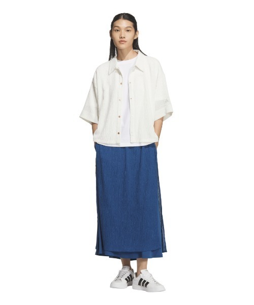 adidas(アディダス)の「【別注】アディダス adidas SOFTLUX シアー レギュラーフィット スカート 限定コラボ(スカート・レディース・ブラック/オフホワイト/コバルトブルー・S/M/L/XL)」の9枚目の写真