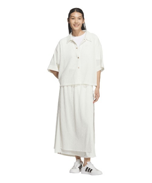 adidas(アディダス)の「【別注】アディダス adidas SOFTLUX シアー レギュラーフィット スカート 限定コラボ(スカート・レディース・ブラック/オフホワイト/コバルトブルー・S/M/L/XL)」の13枚目の写真