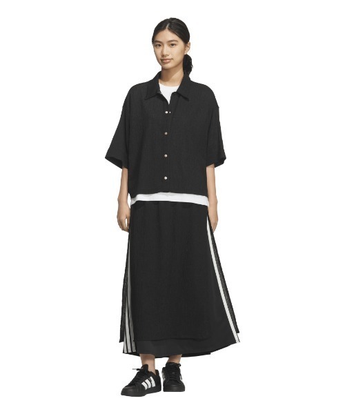 adidas(アディダス)の「【別注】アディダス adidas SOFTLUX シアー レギュラーフィット スカート 限定コラボ(スカート・レディース・ブラック/オフホワイト/コバルトブルー・S/M/L/XL)」の17枚目の写真