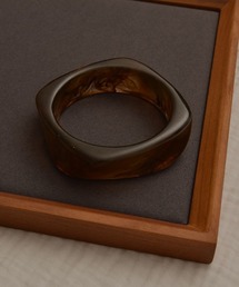 【resonance】アクリル クリア/マーブル柄 バングル 【12色展開】