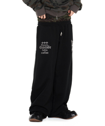 IDWS（アイドンワナセル）の「Cross Layered Sweat Pants Black（スウェットパンツ）」