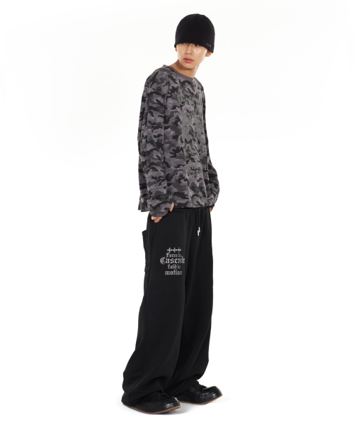 IDWS(アイドンワナセル)の「Cross Layered Sweat Pants Black(スウェットパンツ・レディース・その他・1/2/0)」の15枚目の写真