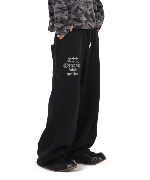 IDWS(アイドンワナセル)の「Cross Layered Sweat Pants Black(スウェットパンツ・レディース・その他・1/2/0)」の16枚目の写真