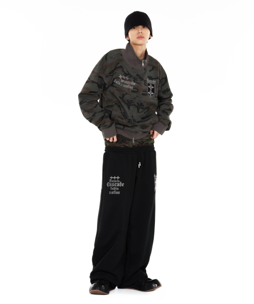 IDWS(アイドンワナセル)の「Cross Layered Sweat Pants Black(スウェットパンツ・レディース・その他・1/2/0)」の5枚目の写真