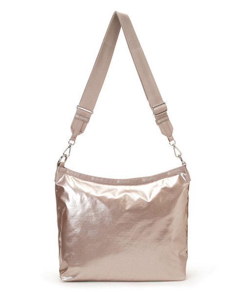 LeSportsac（レスポートサック）の「MEDIUM ZIP SHOULDER ローズゴールドシャイン（ショルダーバッグ・レディース・ピンク・FREE）」の7枚目の写真