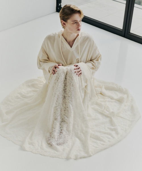 PERNA(ペルナ)の「レーシーチャーチドレス(ワンピース・レディース・アイボリー・MEDIUM/LARGE)」の15枚目の写真