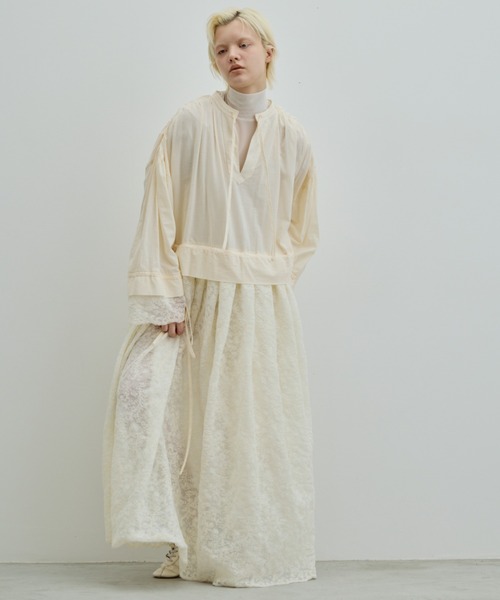 PERNA(ペルナ)の「レーシーチャーチドレス(ワンピース・レディース・アイボリー・MEDIUM/LARGE)」の6枚目の写真