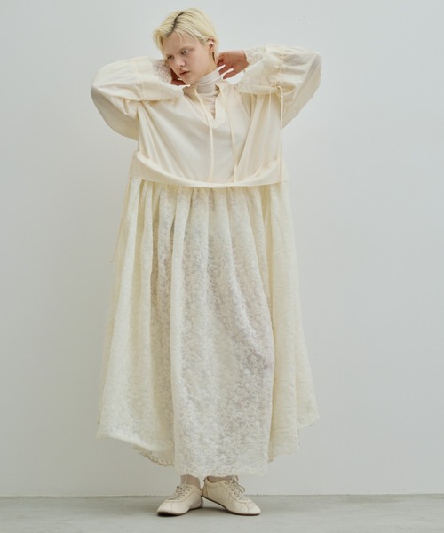 PERNA(ペルナ)の「レーシーチャーチドレス(ワンピース・レディース・アイボリー・MEDIUM/LARGE)」の7枚目の写真