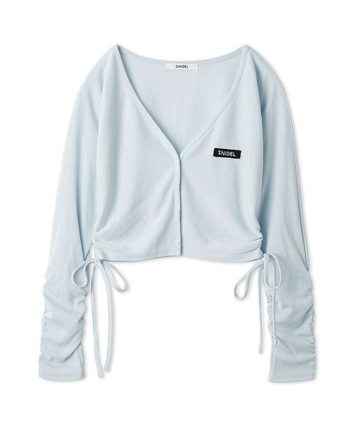 SNIDEL(スナイデル)の「【WEB限定/LUMISHADE】UVボレロカーディガン(カーディガン/ボレロ・レディース・ホワイト/ライトブルー/チャコールグレー/シルバー・F)」の3枚目の写真