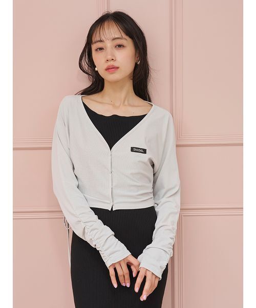 SNIDEL(スナイデル)の「【WEB限定/LUMISHADE】UVボレロカーディガン(カーディガン/ボレロ・レディース・ホワイト/ライトブルー/チャコールグレー/シルバー・F)」の11枚目の写真