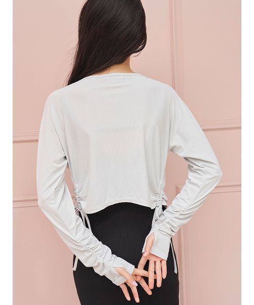 SNIDEL(スナイデル)の「【WEB限定/LUMISHADE】UVボレロカーディガン(カーディガン/ボレロ・レディース・ホワイト/ライトブルー/チャコールグレー/シルバー・F)」の10枚目の写真